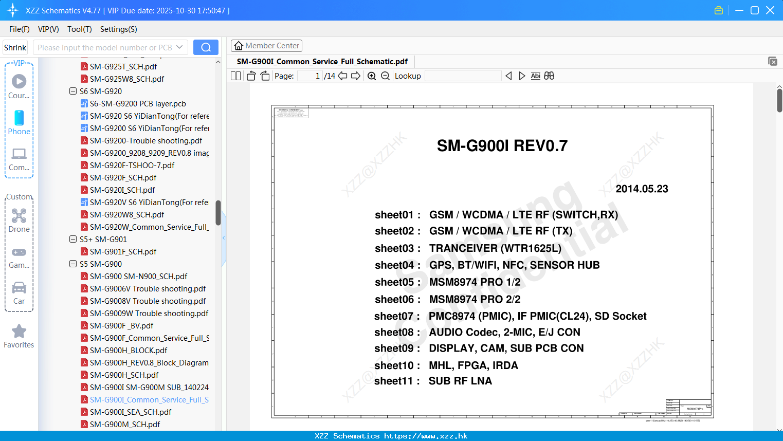 Samsung SM-G900I_Common_Service_Full_Schematic